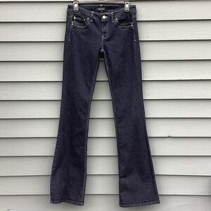 WHBM Blanc Flare Leg Dark Denim Jeans 2L